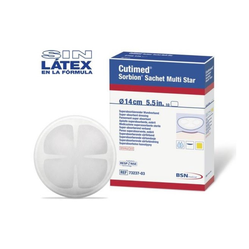 Apósitos estériles Superabsorbentes Cutimed Sorbion Sachet Multi Star