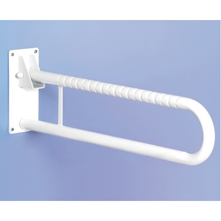 Doble barra abatible para baño 70 cm