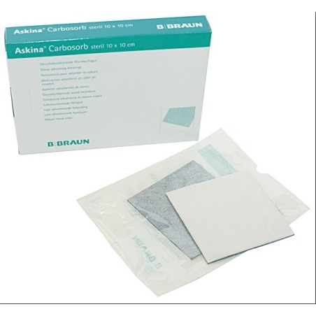 Askina Carbosorb Aposito de carbón activado 10x20 cm caja 10 unidades