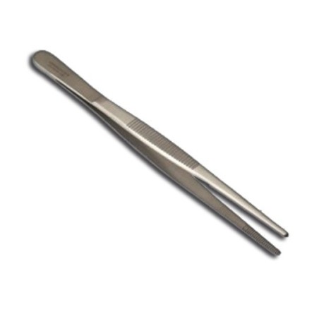 Pinza fina de disección recta sin dientes 13 cm