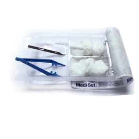set estéril de retirada de puntos con bisturi