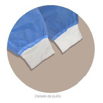 Bata Impermeable puños de Algodón de TST Polipropileno y Polietileno 50 gramos