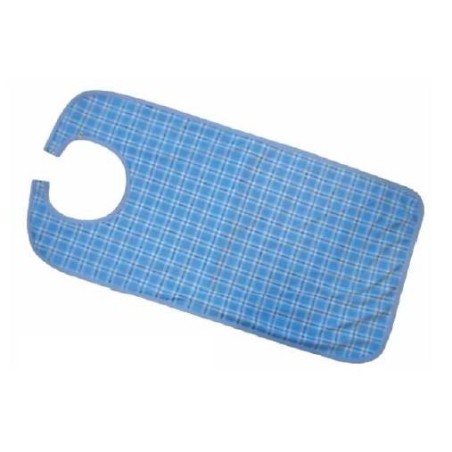 Babero reutilizable cuadros azul celeste 45x90 cm