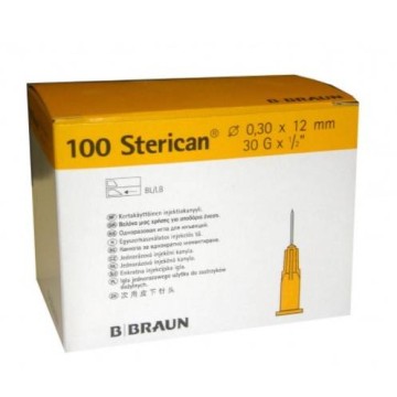 STERICAN Agujas 30G 0,30x12 mm | Caja 100 Agujas