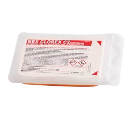 Nex Clorex C2 Esponja antiséptica jabonosa de CHG 4% Real