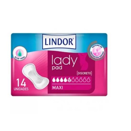 Compresas Lindor Lady Pad Maxi 5 gotas