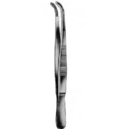 Pinza de disección curva sin dientes