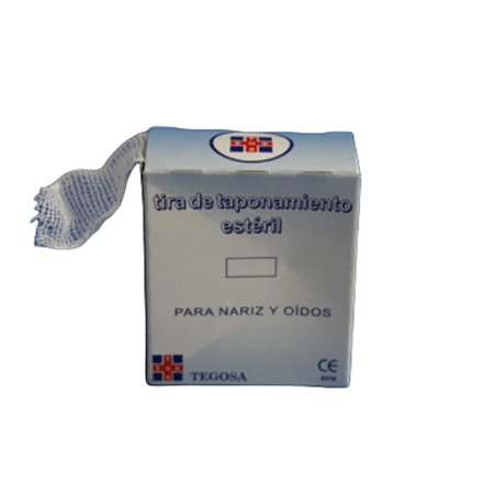 Comprar Tiras de Taponamiento de gasa rectilinea de Algodón 1cm x 5m