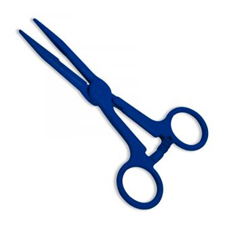 Pinza Pean larga azul estéril 13 mm