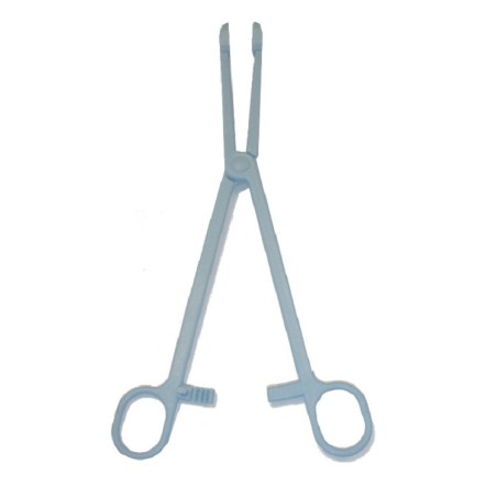Pinza porta gasa estéril color Azul distintas medidas