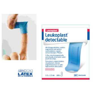 Leukoplast detectable 2.2x7.2 cm 100 unidades