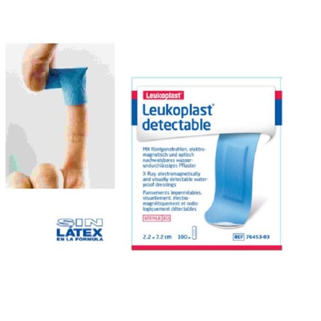 Leukoplast detectable 2.2x7.2 cm 100 unidades