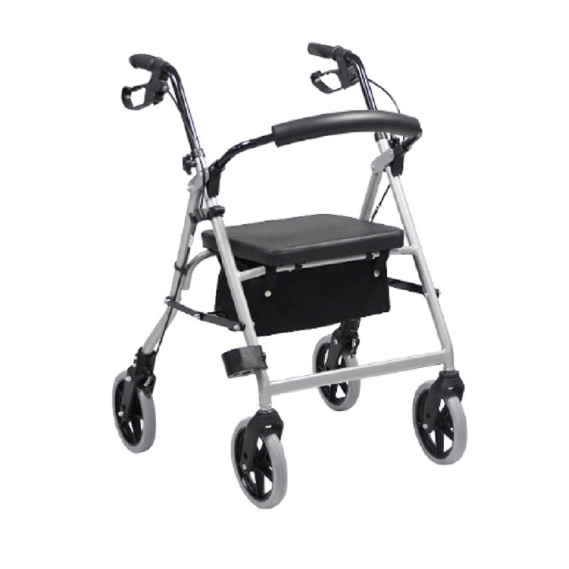 Rollator Nova aluminio plegable Ayudas Dinámicas andador 4 ruedas con asiento