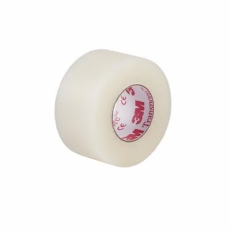 3M Transpore Esparadrapo de plástico perforado 2,5cm x 9,1cm