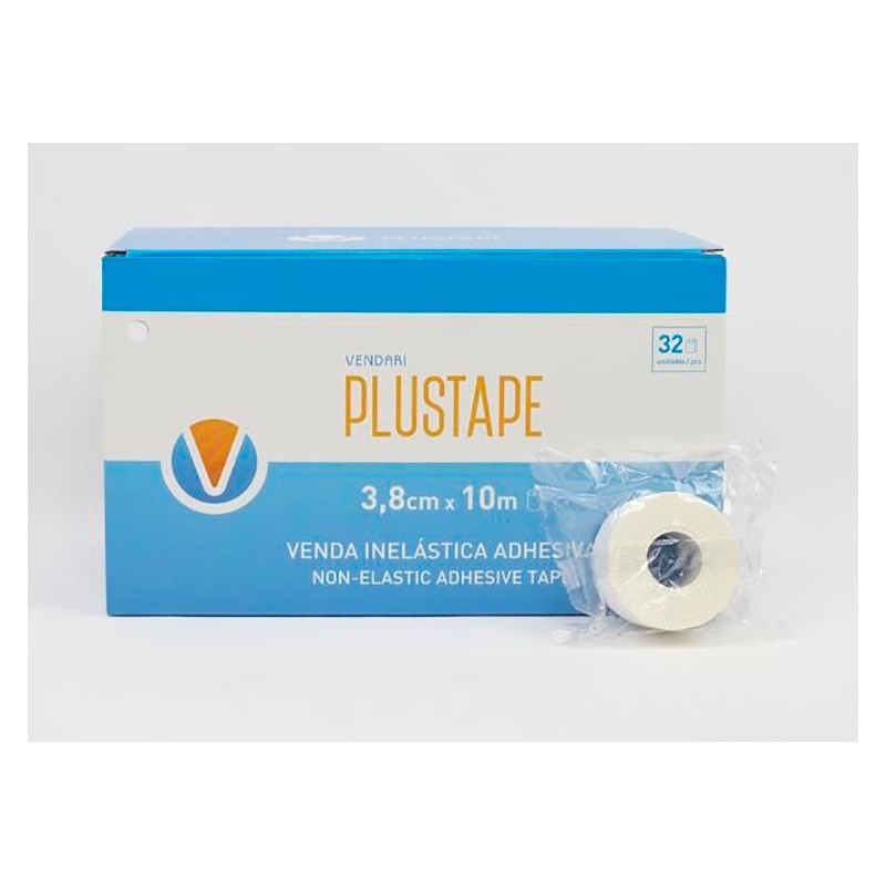 PLUSTAPE Venda inelastica adhesiva 3.8cm x 10m Azul