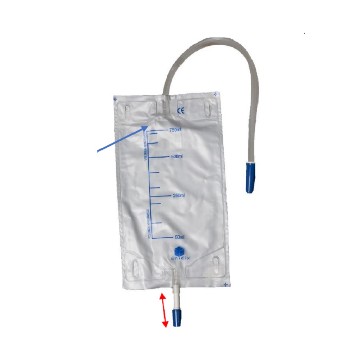 Bolsa de recogida pierna 50cm/750 ml UNIDIX 200 unidades