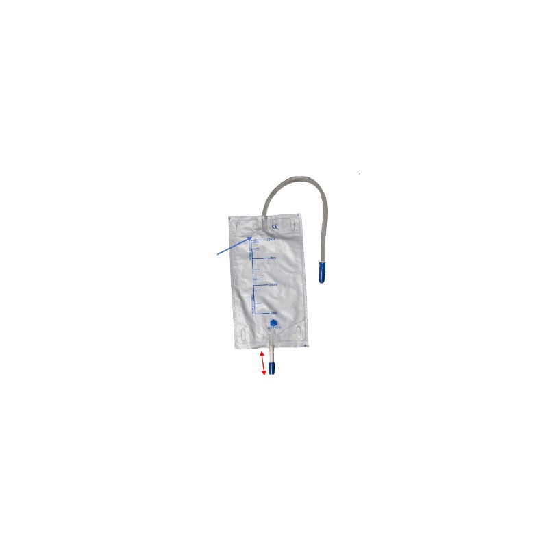 Bolsa de recogida pierna 50cm/750 ml UNIDIX 200 unidades