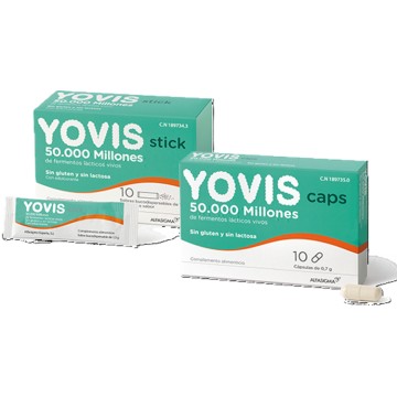 Yovis 4 cepas probióticas Bifidobacterium animalis Streptococcus Lactobacillus acidophilus