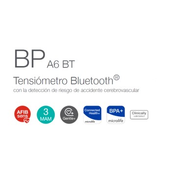 MICROLIFE Tensiómetro AFIB BPA6 con Bluetooth
