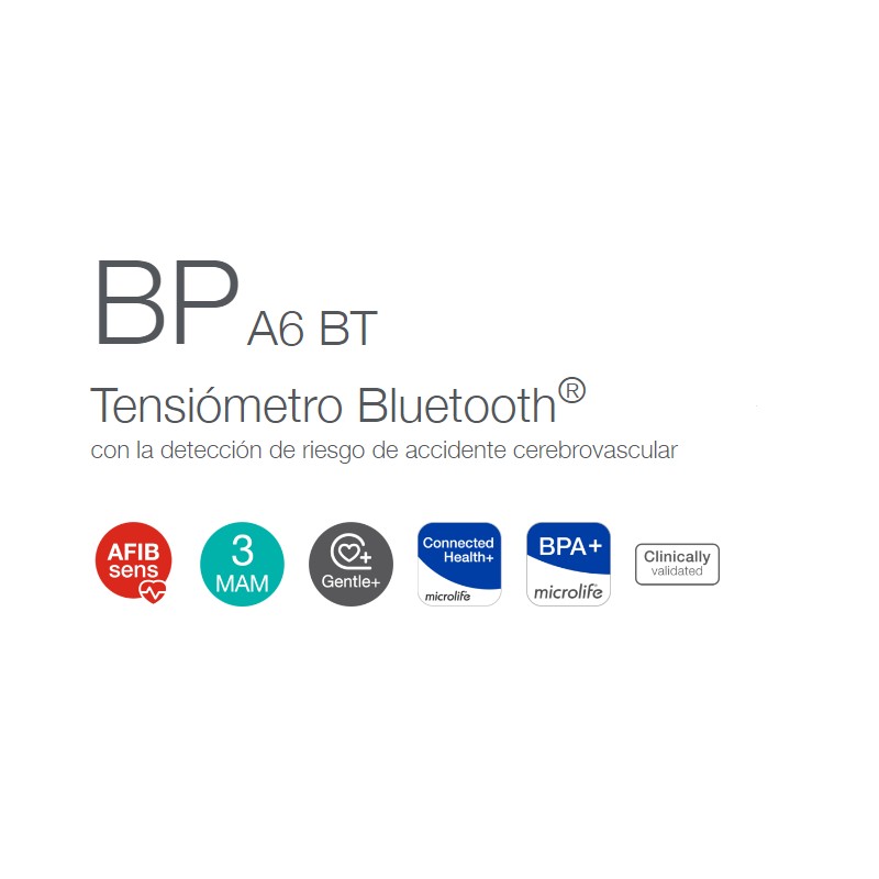 MICROLIFE Tensiómetro AFIB BPA6 con Bluetooth