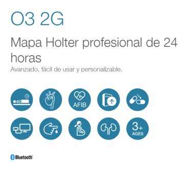 Características MICROLIFE Mapa Holter 24 horas WatchBP O3 2G