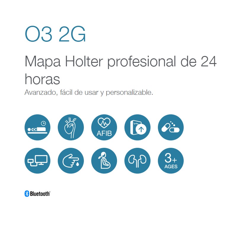 Características MICROLIFE Mapa Holter 24 horas WatchBP O3 2G