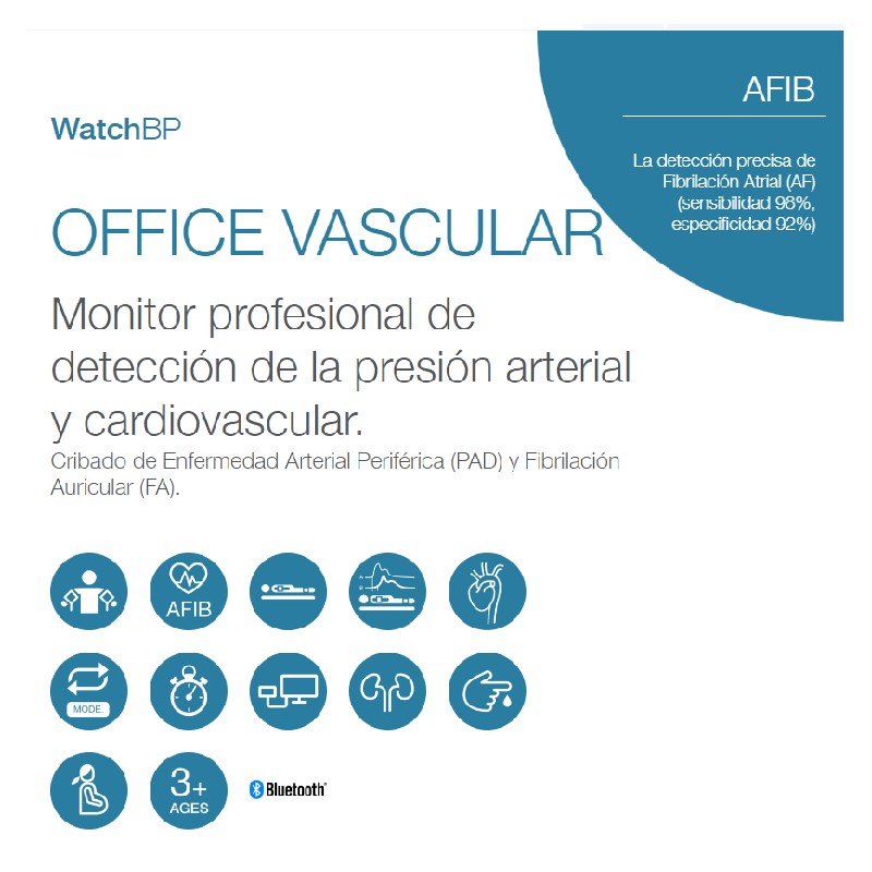 Características MICROLIFE Monitor profesional de presión arterial y cardiovascular ITB