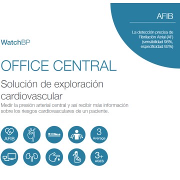 Características MICROLIFE Tensiómetro WatchBP Office central para exploración cardiovascular