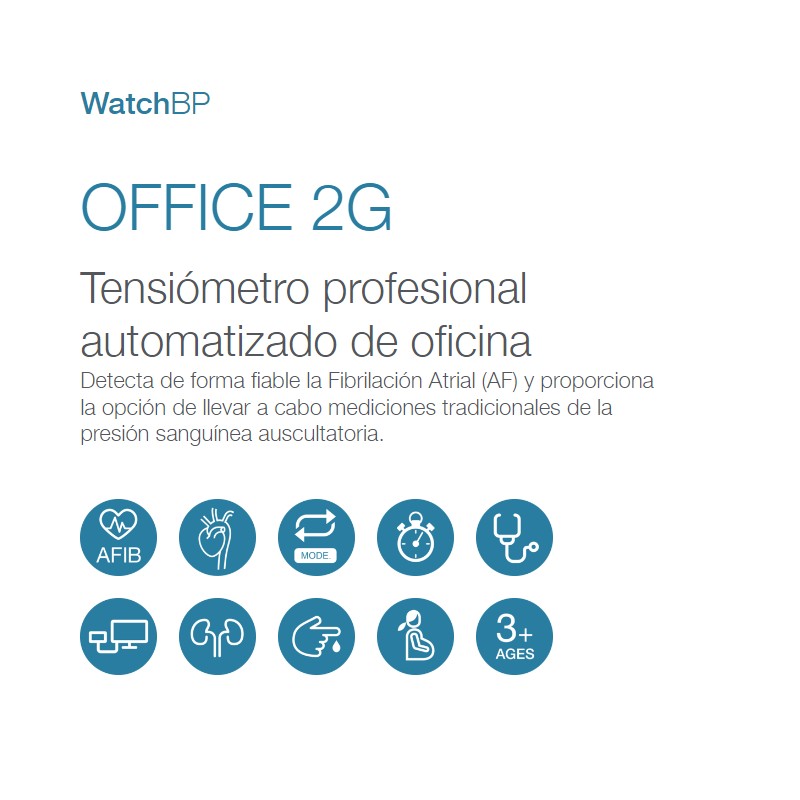 Características MICROLIFE Tensiómetro profesional automatizado WatchBP Office 2G