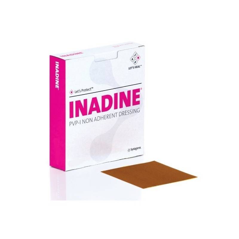 Comprar INADINE Apósito Antibacterial y Antimicrobiano 9,5 x 9,5 cm