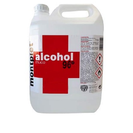 Alcohol etílico 96º con cloruro de benzalconio garrafa 5 litros Montplet ref ALLMJE001