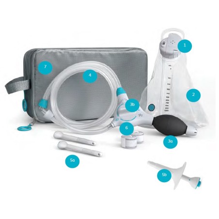 Peristeen Plus sistema sonda con punta conica Standard de irrigación transanal con neceser