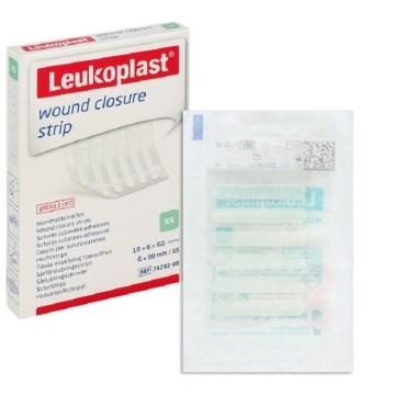 LEUKOPLAST WOUND CLOSURE Tiras de sutura cutánea 25x100 mm 4 sobres 25 unidades