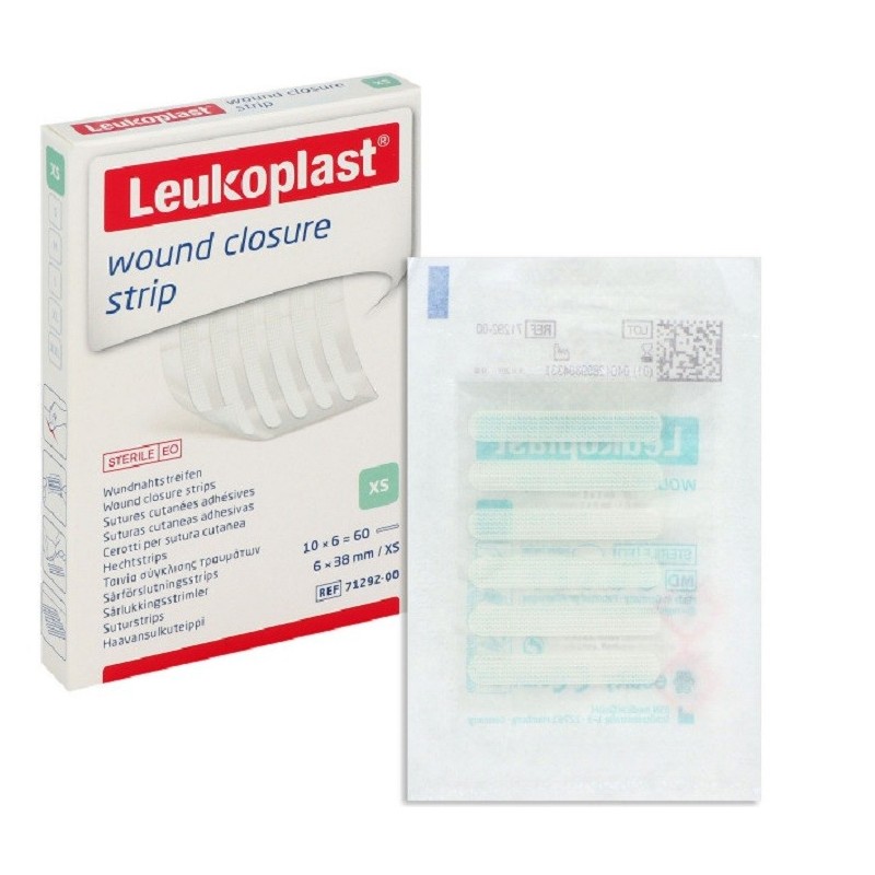 LEUKOPLAST WOUND CLOSURE Tiras de sutura cutánea 25x100 mm 4 sobres 25 unidades