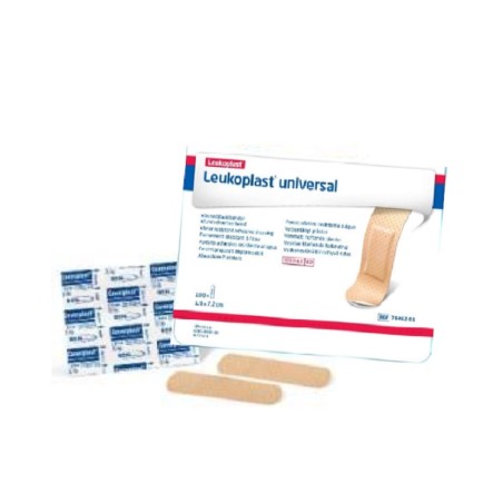 LEUKOPLAST UNIVERSAL Apósitos plástico perforado 19 x 72 mm Caja 100 unidades