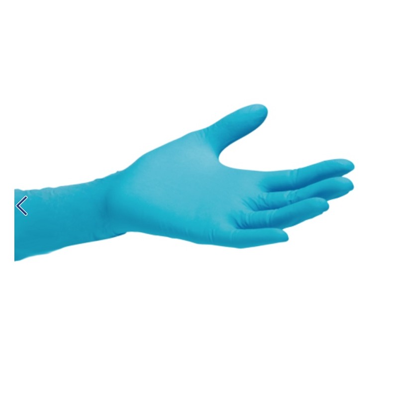 NATURFLEX 300 Guantes de examen de nitrilo sin polvo puño largo