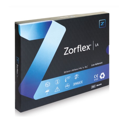ZORFLEX LA Apósitos poco adherentes con carbón activado