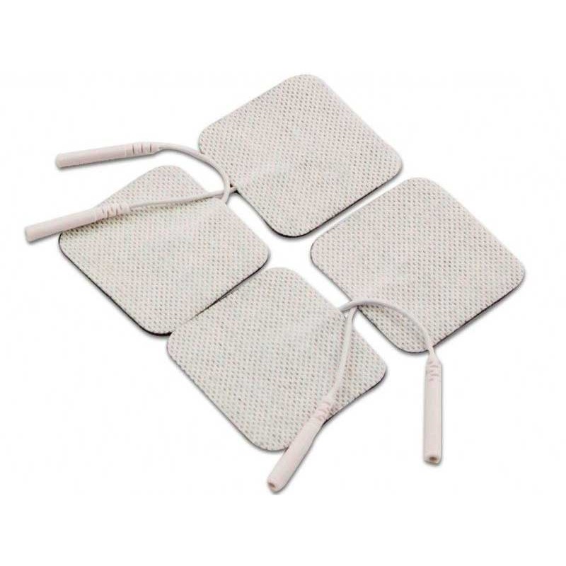 Pack de 4 Electrodos adhesivos gelificados para TENS y EMS 50x50 mm