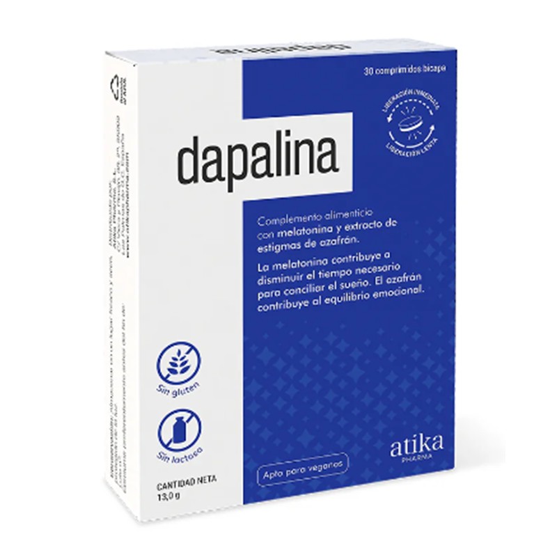DAPALINA complemento alimenticio para conciliar el sueño 30 comprimidos