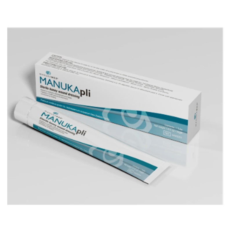 MANUKAPLI Miel de Manuka 100% para tratamiento de heridas Bote 44 gramos
