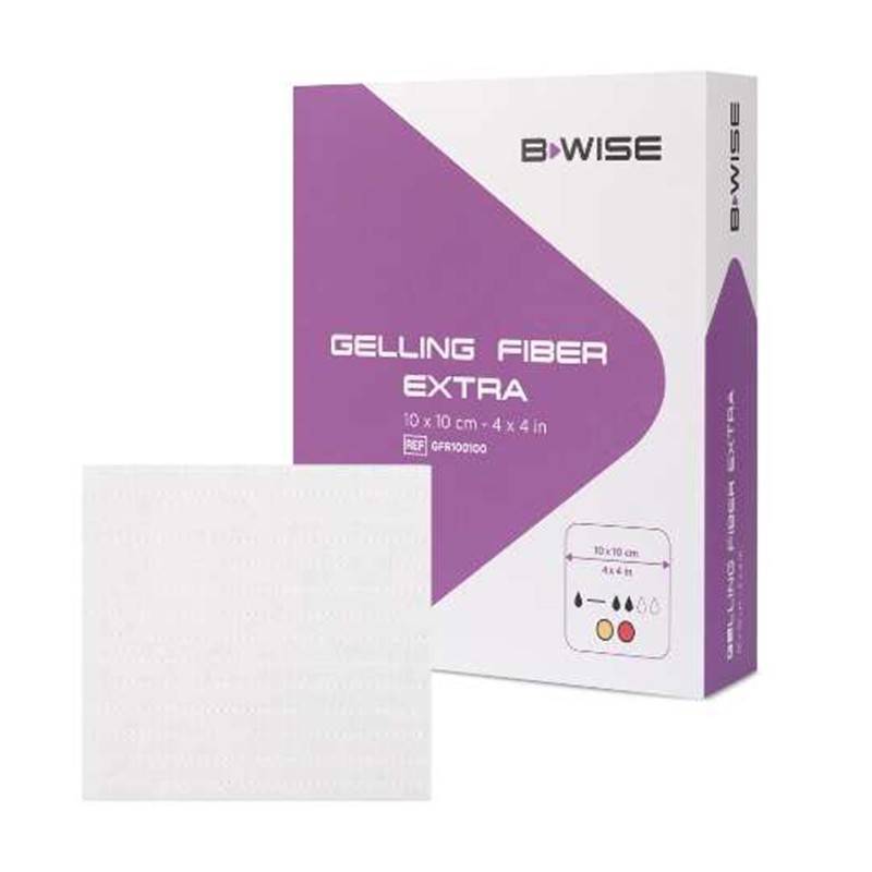 BWISE Apositos hidrofibra gelificante extra 10x10 caja 10 unidades