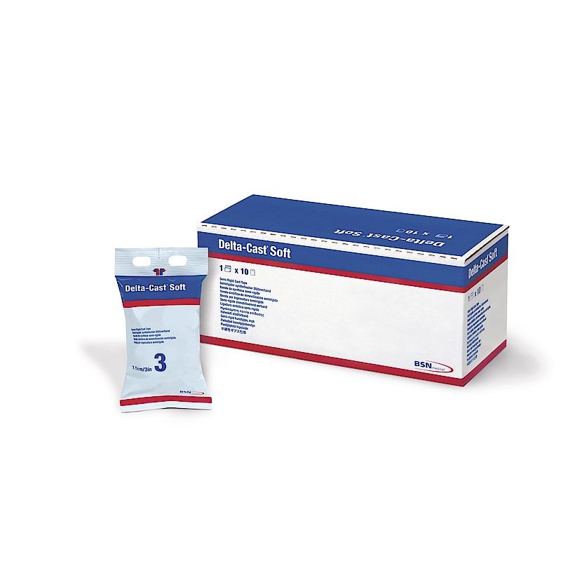 Venda sintética semi-rigida DELTA CAST SOFT Blanco 10cm x 3,6m Unidad