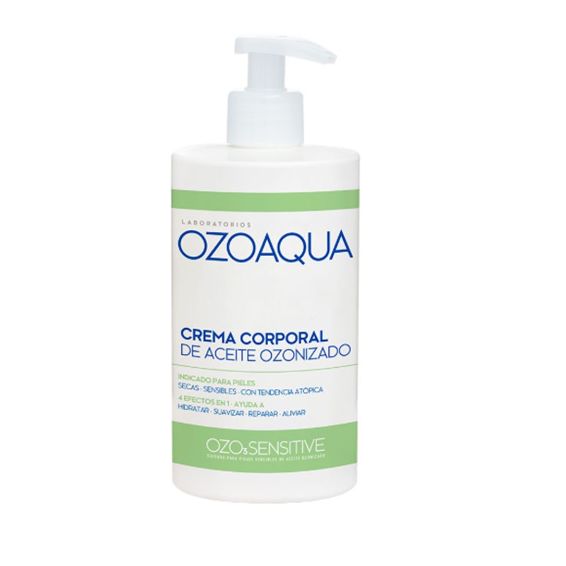 OZOAQUA Crema corporal de Aceite ozonizado  pieles sensibles 500 ml