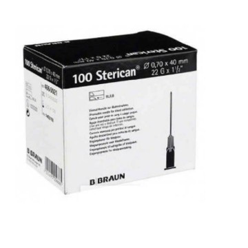 22G x 1 1/2" 0,70x40 mm | 100 Agujas
