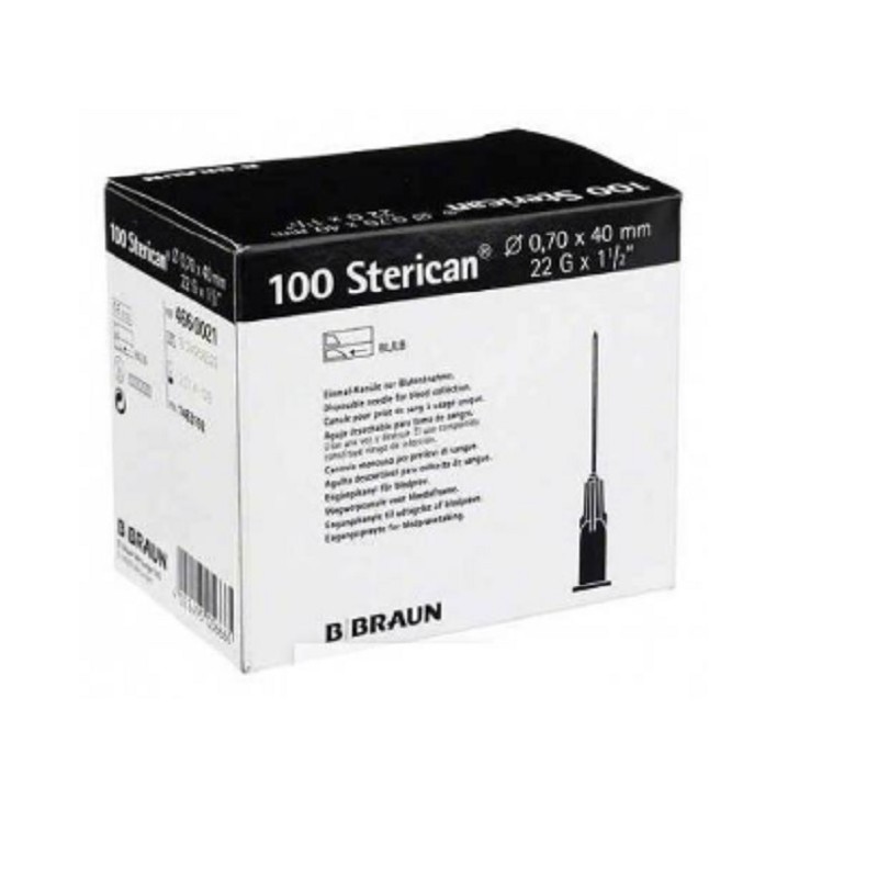 22G x 1 1/2" 0,70x40 mm | 100 Agujas