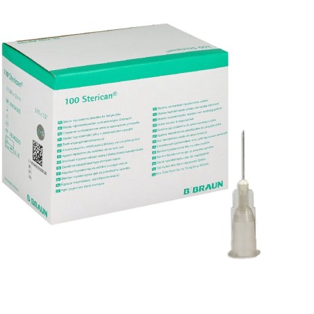STERICAN Agujas estériles hipodérmicas 27G X 1/2", 0,40x12 mm