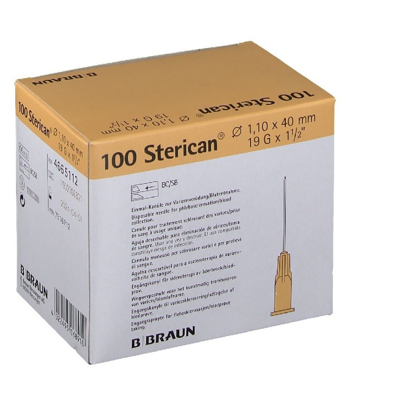 Agujas Sterican 19G 1,10x40 mm Estériles | Parafarmic