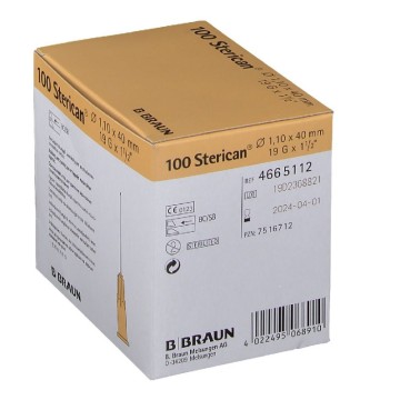 Agujas Sterican 19G 1,10x40 mm Estériles | Parafarmic
