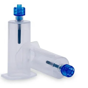 Adaptador BD Vacutainer Luer-Lok estéril sin látex dispositivo un solo uso azul