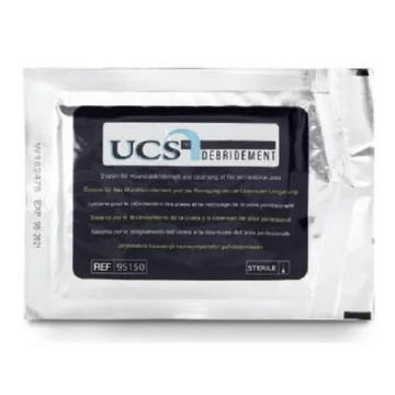UCS toallitas para desbridar 20x20 cm caja 10 unidades Welcare Clase IIb desbridamiento